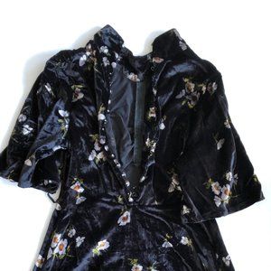 Free People velvet floral dress